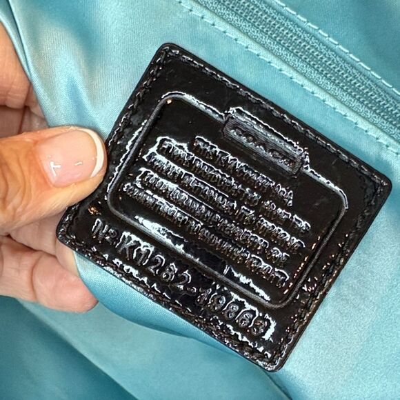 Coach Bag Purse Handbag Pocketbook Y2K Poppy Lurex Signature Logo Sateen Tote - Picture 15 of 16